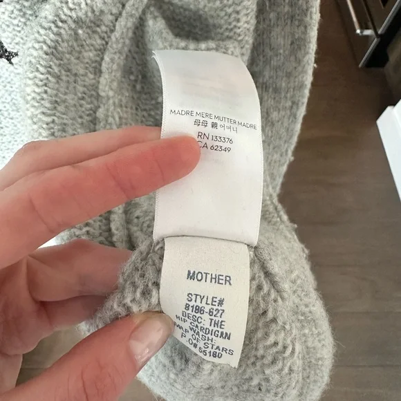 MOTHER The Hip Cardigan in Map Of Stars - Picture 10 of 16